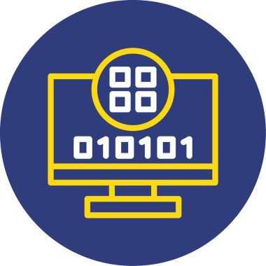 Monitör. Web simgesi basit illüstrasyon