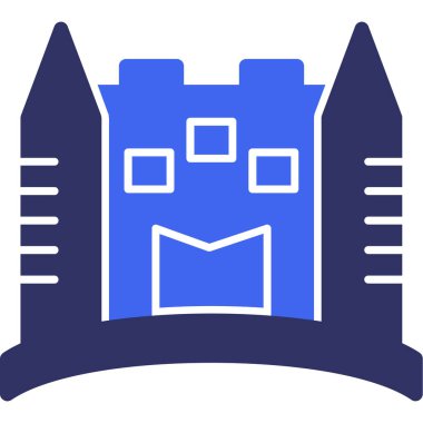 Bina simgesi. Basit tasarım