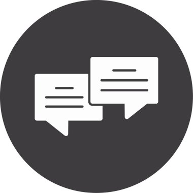 Sohbet iletisi vektör simgesi