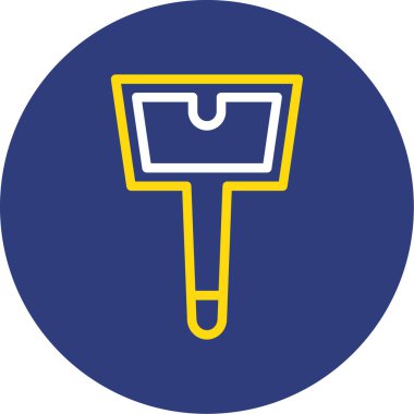 kürek simgesi vektör illüstrasyonu