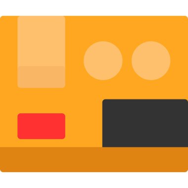 nakliye lojistik simgesini düz bir şekilde teslim et