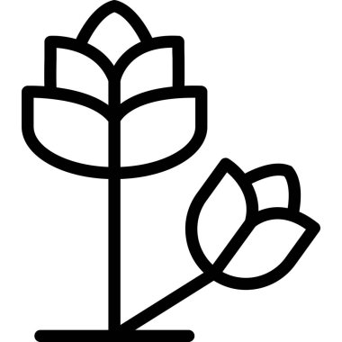 Bahçe. Web simgesi basit illüstrasyon