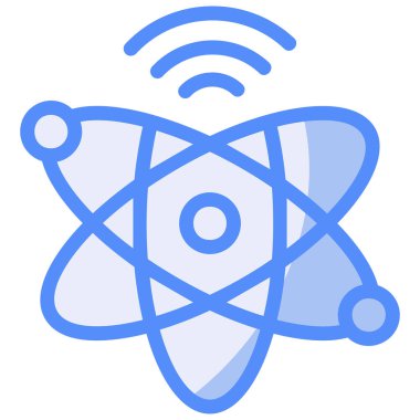 atom. Web simgesi basit illüstrasyon