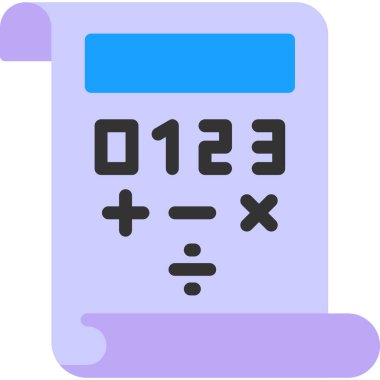 Hesap makinesi. Web simgesi basit illüstrasyon