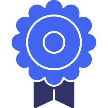 Madalya simgesi web vektörü basit illüstrasyon