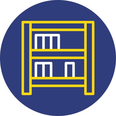 mobilya ikonu vektör illüstrasyonu