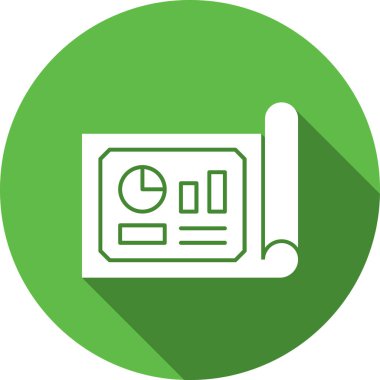 iş grafiği ikon vektör illüstrasyonu