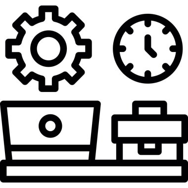 iş yönetimi vektör illüstrasyonu