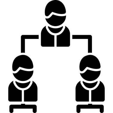 İnsanlar simgesi. Vektör çizim