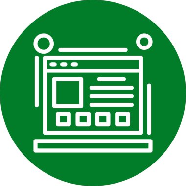 Web simgesi, basit vektör illüstrasyon tasarımı