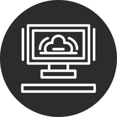 cloud computing. web icon simple design