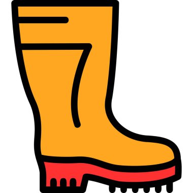 Çizmeler. Web simgesi basit illüstrasyon