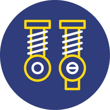 Modern oto tamir simgesinin vektör illüstrasyonu