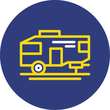 otobüs simge vektör çizim