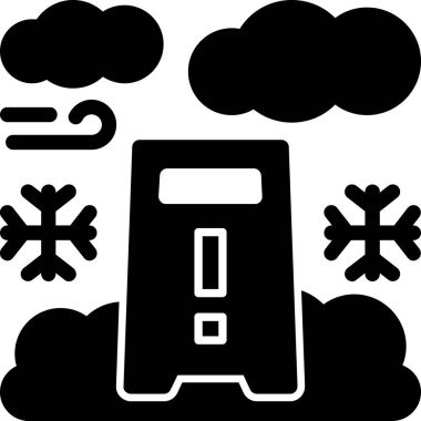 Bulut simgesi vektör illüstrasyonu