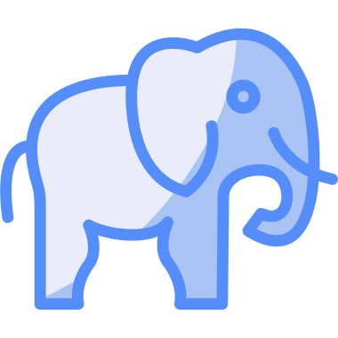 Hayvan hayvan hayvan vahşi yaşam ikonu - ana hatlarıyla