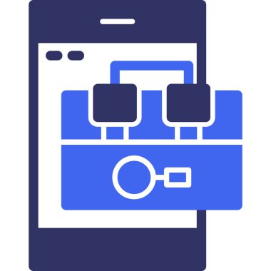 akıllı telefon simgesi vektör illüstrasyonu