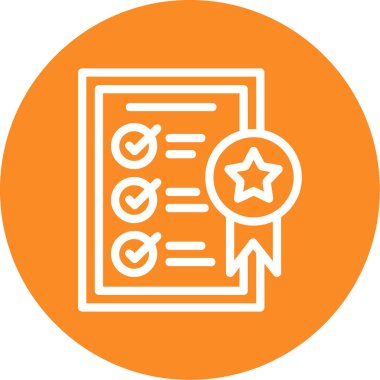 Kalite Standartları Ana Hattı Çemberi, Vektör İllüstrasyonu