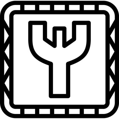 Modern bir simgenin vektör illüstrasyonu