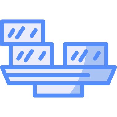 Yemek. Web simgesi basit illüstrasyon