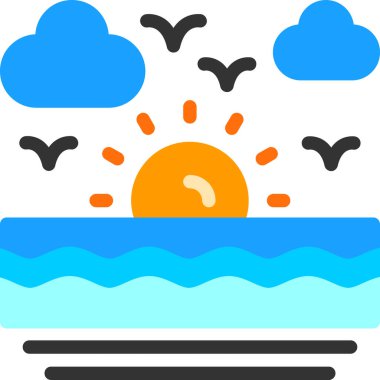 Güneş Simgesi Vektör illüstrasyonu