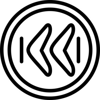 ok yönü ok simgesi ana hat biçiminde