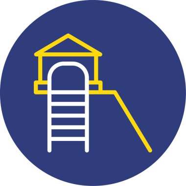 Merdiven. Web simgesi basit illüstrasyon