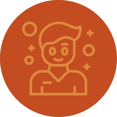 Bir kadın simgesinin vektör illüstrasyonu