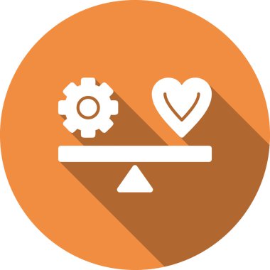 Aşk kalp vektör simgesi