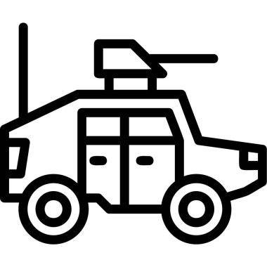 araba simgesi, vektör illüstrasyonu