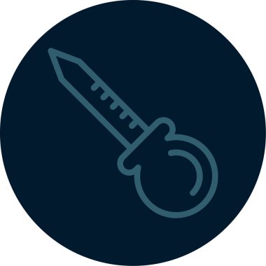 Vektör bıçağı simgesi illüstrasyonu