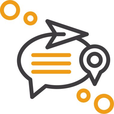 Konuş. Web simgesi basit tasarım