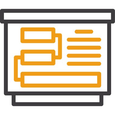 Belge. Web simgesi basit illüstrasyon