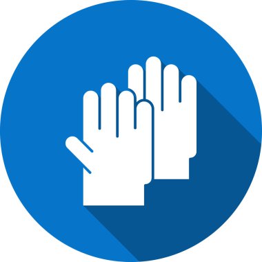 El ikonu, vektör illüstrasyonu. Düz tasarım biçimi