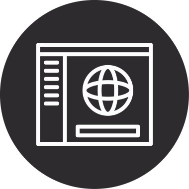 Seo simgesinin vektör illüstrasyonu