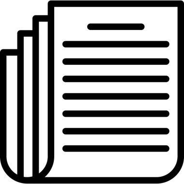 belge simgesi. vektör illüstrasyonu