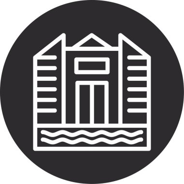 Ev. Web simgesi basit illüstrasyon