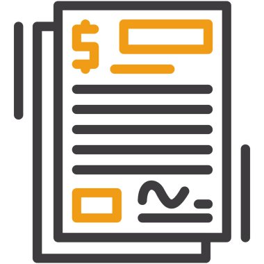 belge simgesi. özet vektör illüstrasyonu