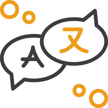 Konuş. Web simgesi basit illüstrasyon