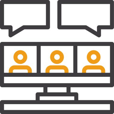 Sohbet toplantısı simgesi