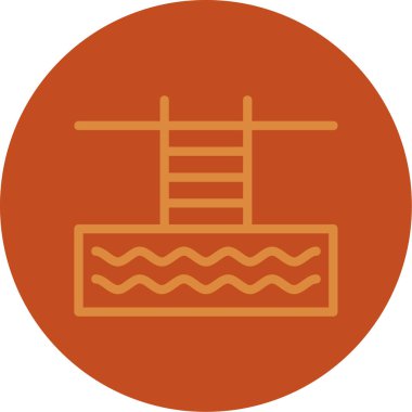 Köprü simgesinin vektör illüstrasyonu