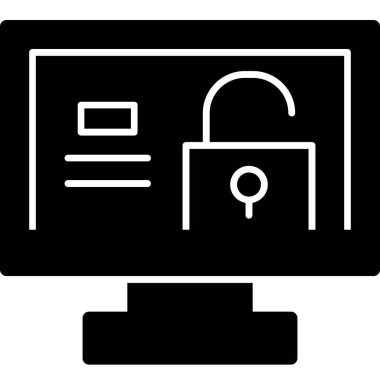 ikon vektör illüstrasyonunu kilitle