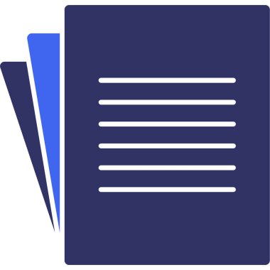 beyaz arkaplan vektör illüstrasyonunda düz dosya simgesi