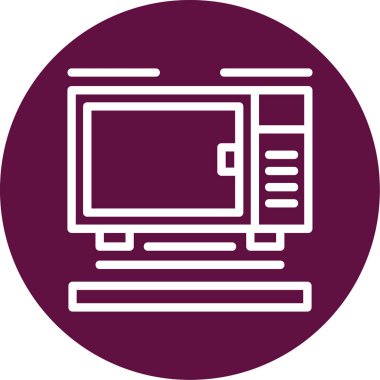 vektör lcd simgesi illüstrasyonu