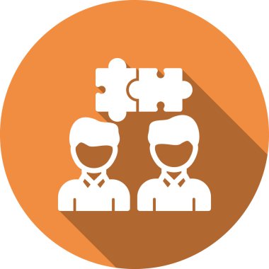 Takım çalışması simgesi vektör illüstrasyonu