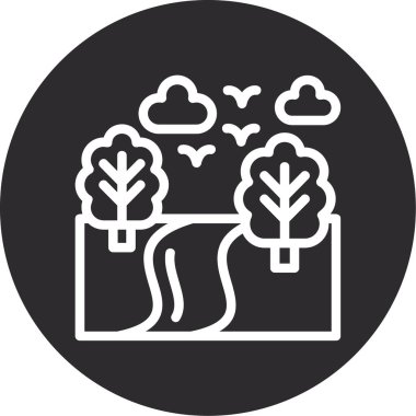 Bulut simgesi vektör illüstrasyonu