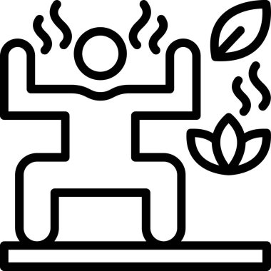 Yangın. Web simgesi basit illüstrasyon