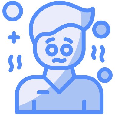 Avatar man simgesi, vektör illüstrasyonu