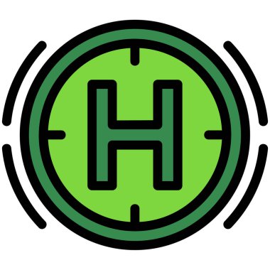 Hastane Simgesi Vektör İllüstrasyonu