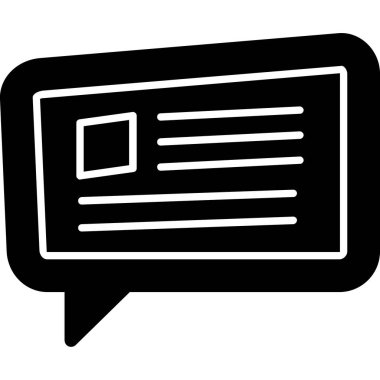 konuşma kabarcığı vektör çizimi